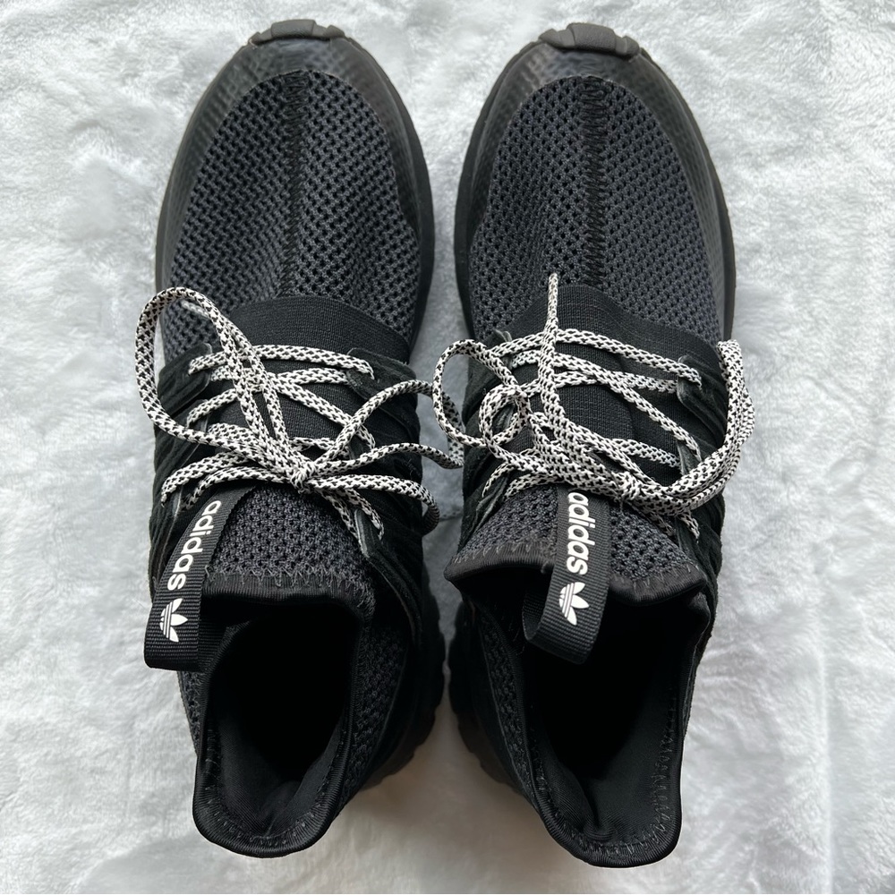 Adidas Tubular Black Tennis / Running Shoes Men’s Size 6.5 Women’s 8 - Picture 2 of 6